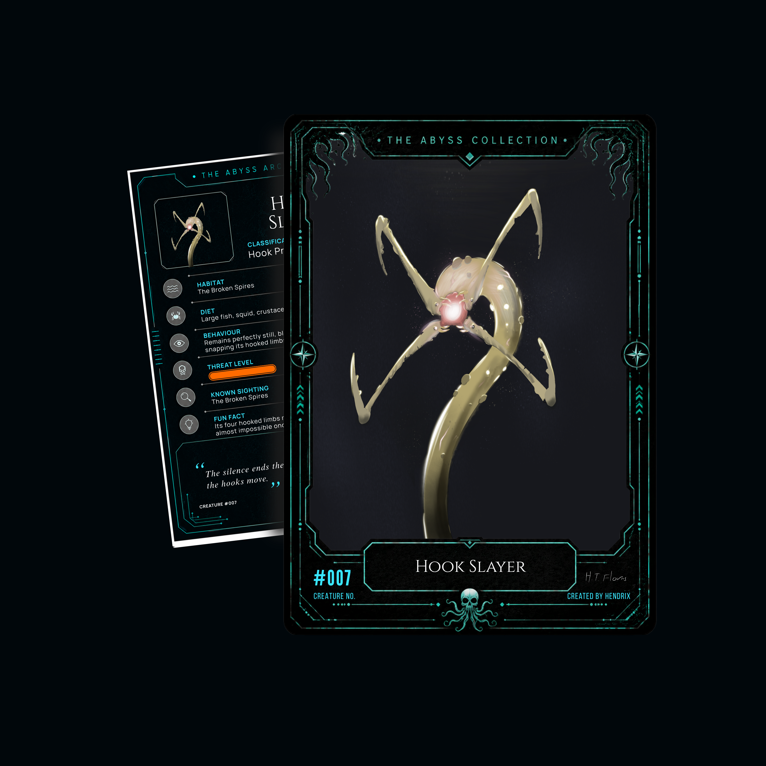 The Hook Slayer, an original creature design by Hendrix
