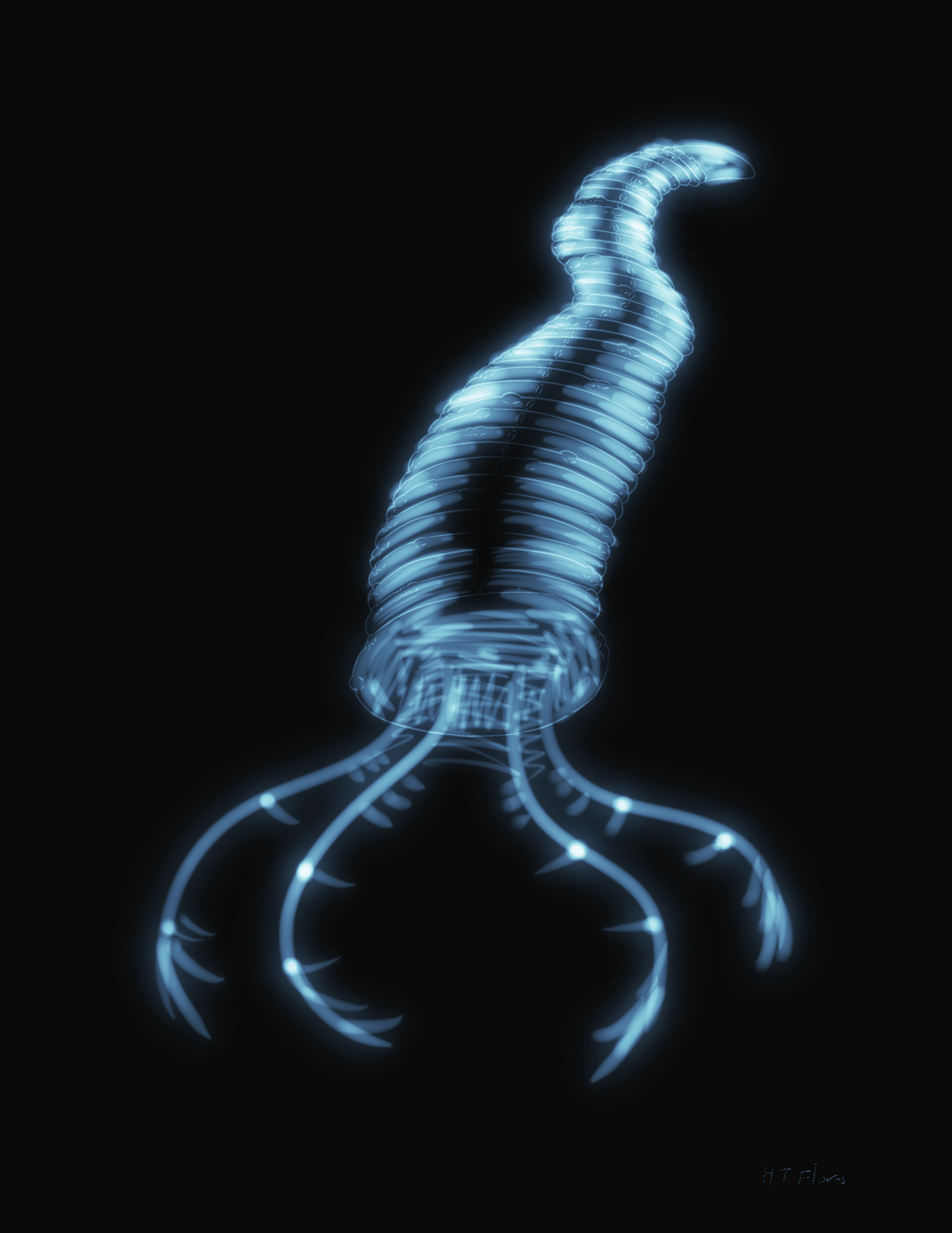 The Hollow Maw, an original creature design by Hendrix