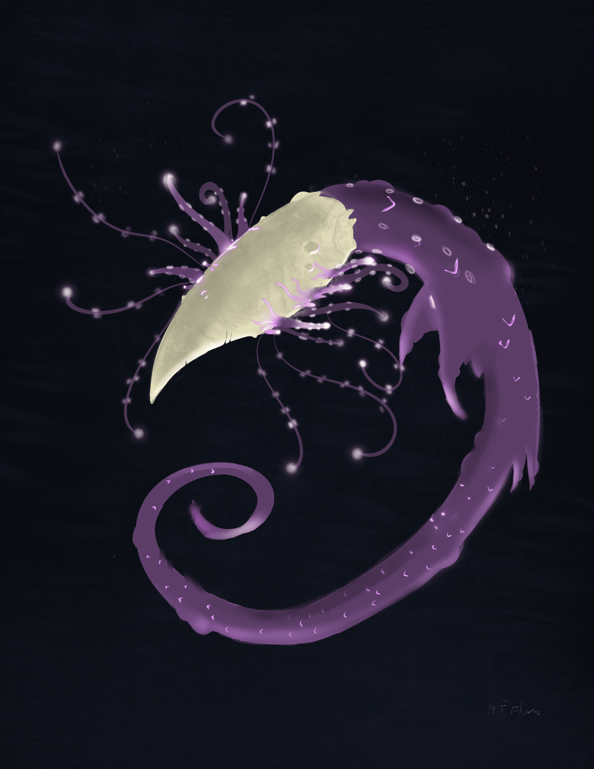 The Hollow Maw, an original creature design by Hendrix