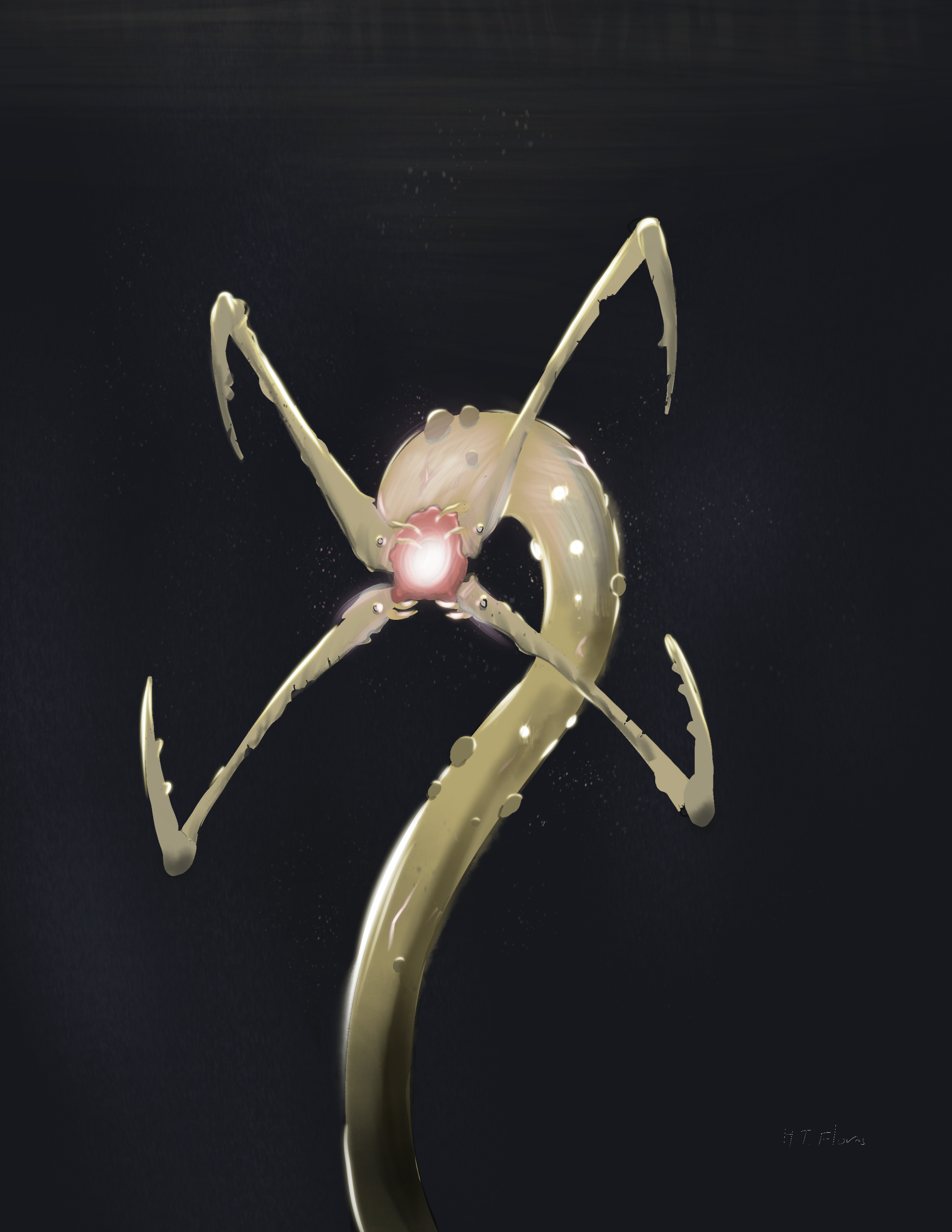 The Hook Slayer, an original creature design by Hendrix