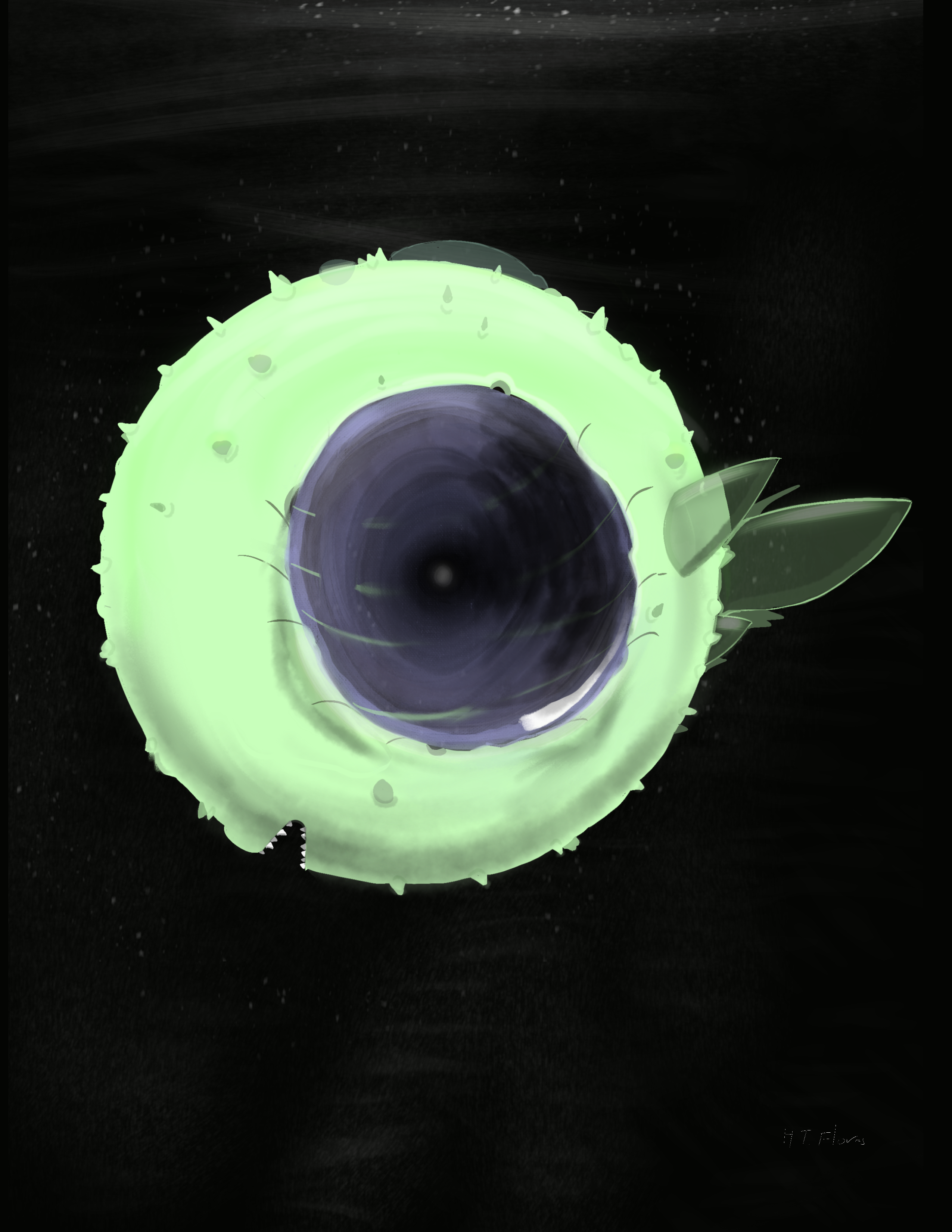 Void Drifter, an original creature design by Hendrix