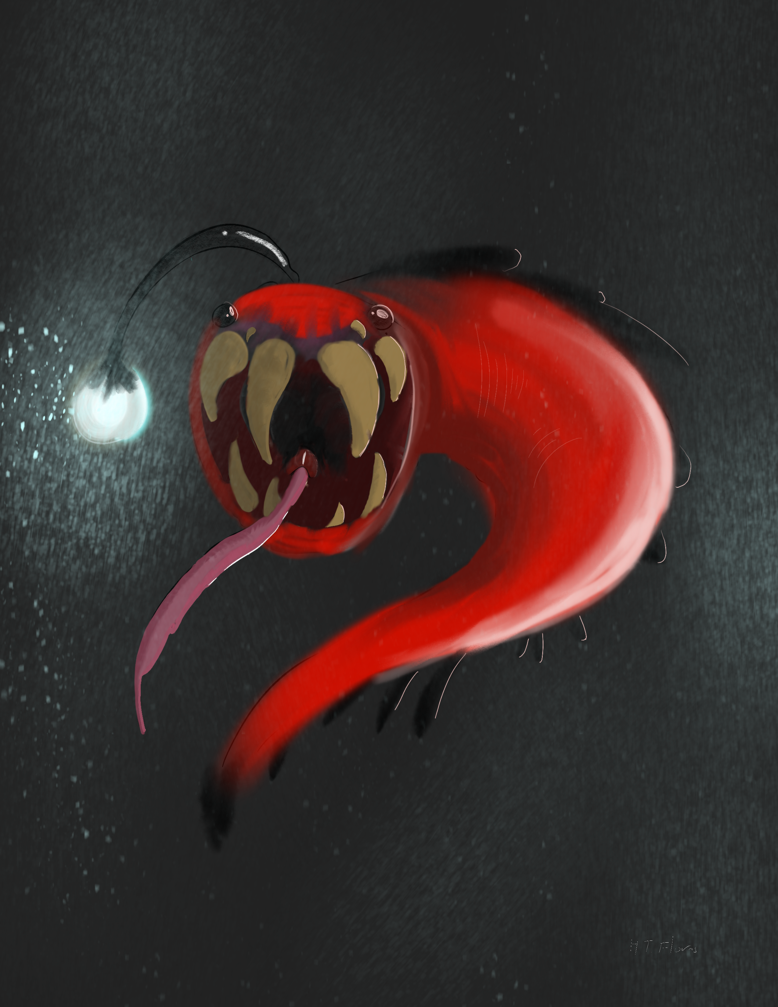 The Deep One, an original creature design by Hendrix